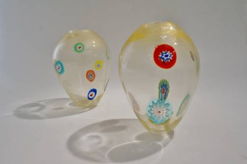 Murano glass vases, 1970`s ca, Italian